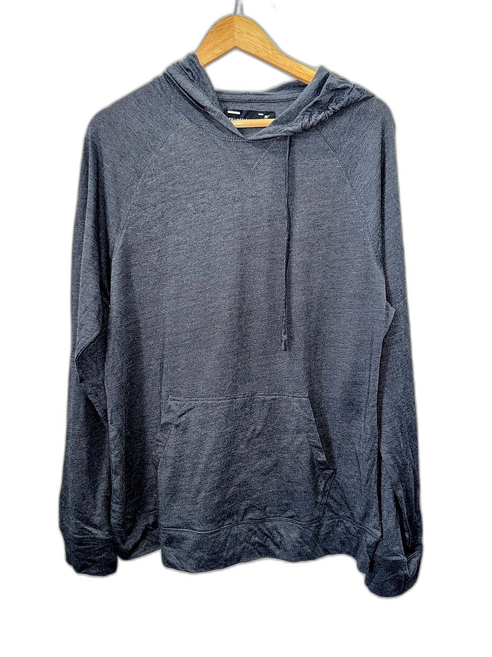 Public Opinion Pullover Hoodie Black and Gray Men’s Large NWT !